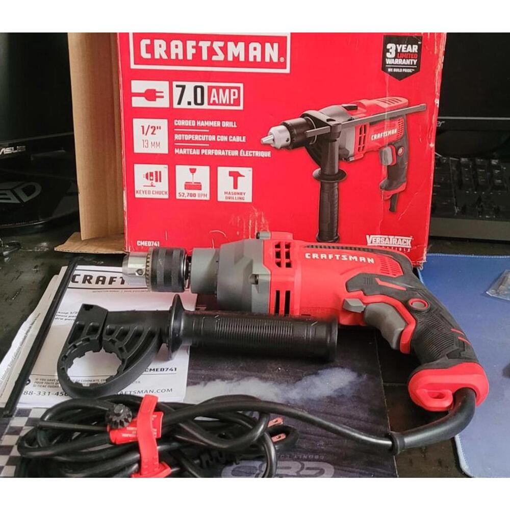 Craftsman 7.0 Amp Corded Hammer Drill 1/2 Inch
